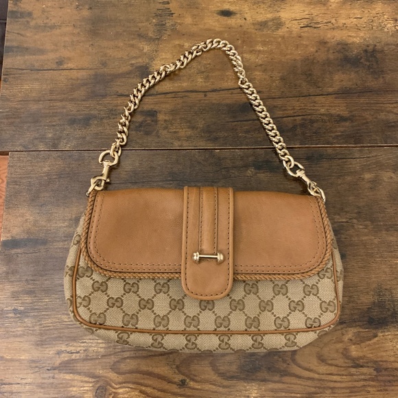 Authentic Gucci GG Canvas / Leather Marrakech Evening Bag - Picture 3 of 17